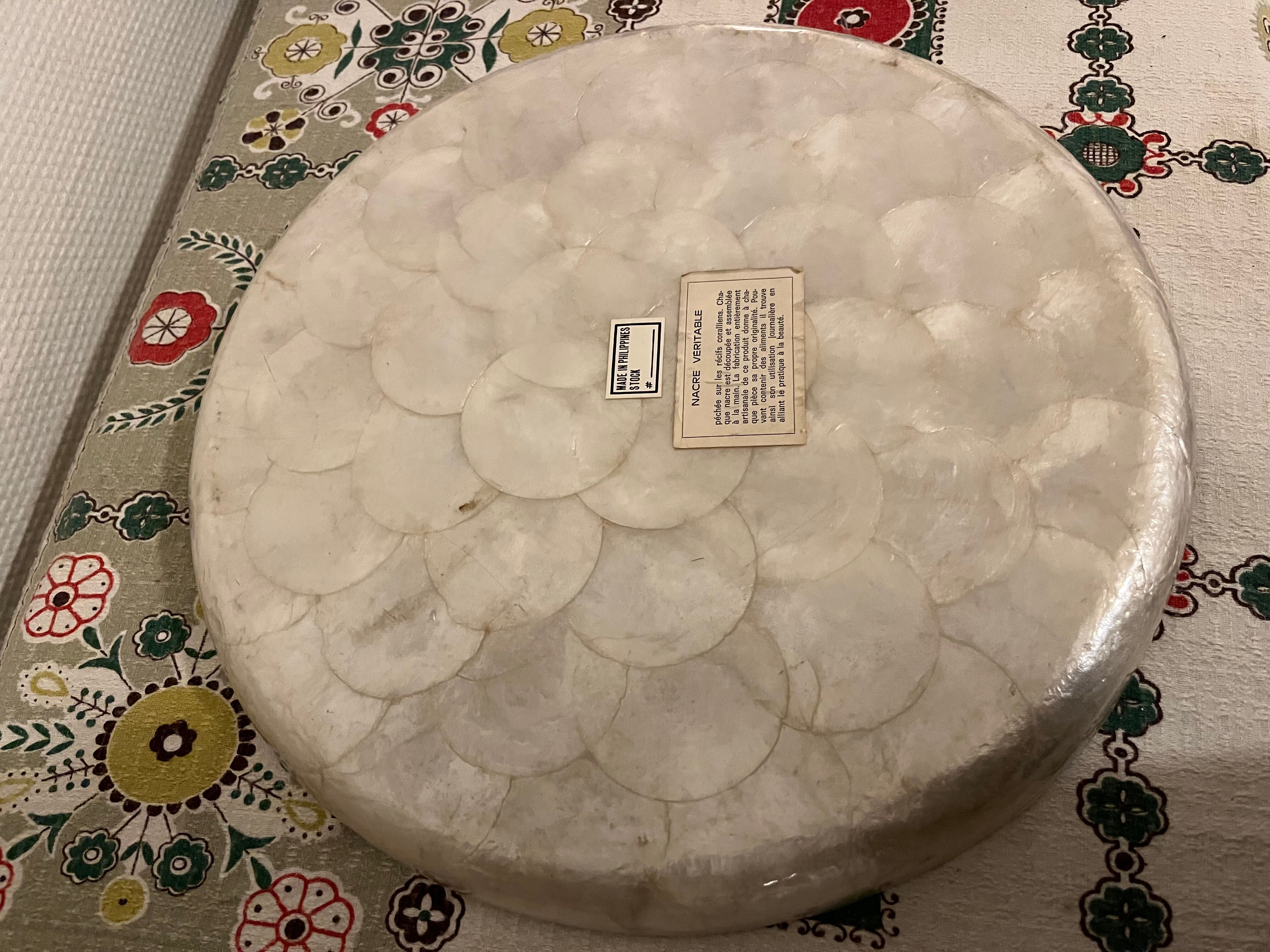 Vintage genuine mother-of-pearl top
