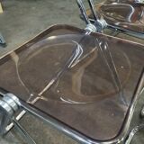 Set of 6 plia folding chairs by Giancarlo Piretti ed. Castelli, 1970s