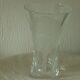 Crystal vase with butterfly decor