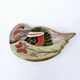 Pocket tray art deco ashtray enameled brass