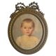 Portrait d'un bébé, jeune enfant du XIXème siècle