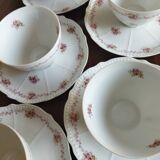 6 tasses Chapus Frères Limoges "Service Perle"
