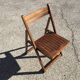 Chaise en bois pliante