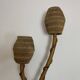 Lampadaire bambou rotin coco vintage