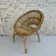 Rattan basket armchair from the 60s