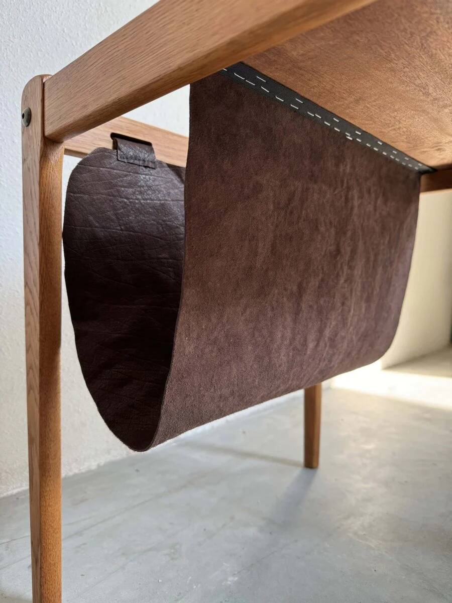 Vintage magazine side table