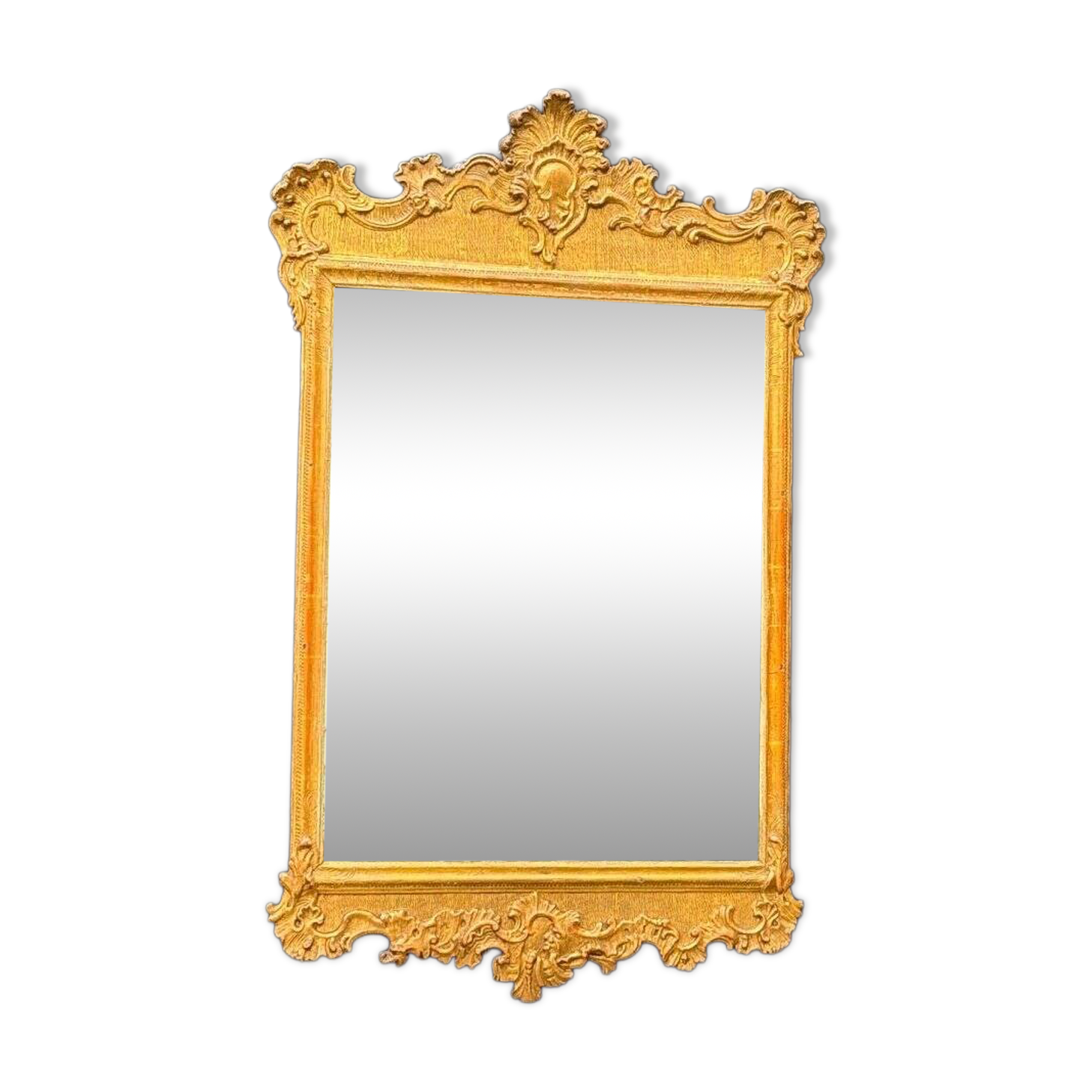 Baroque mirror in carved, stuccoed and gilded wood, Vienna circa 1700