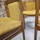 4 chaises en tissu et bois, 1970