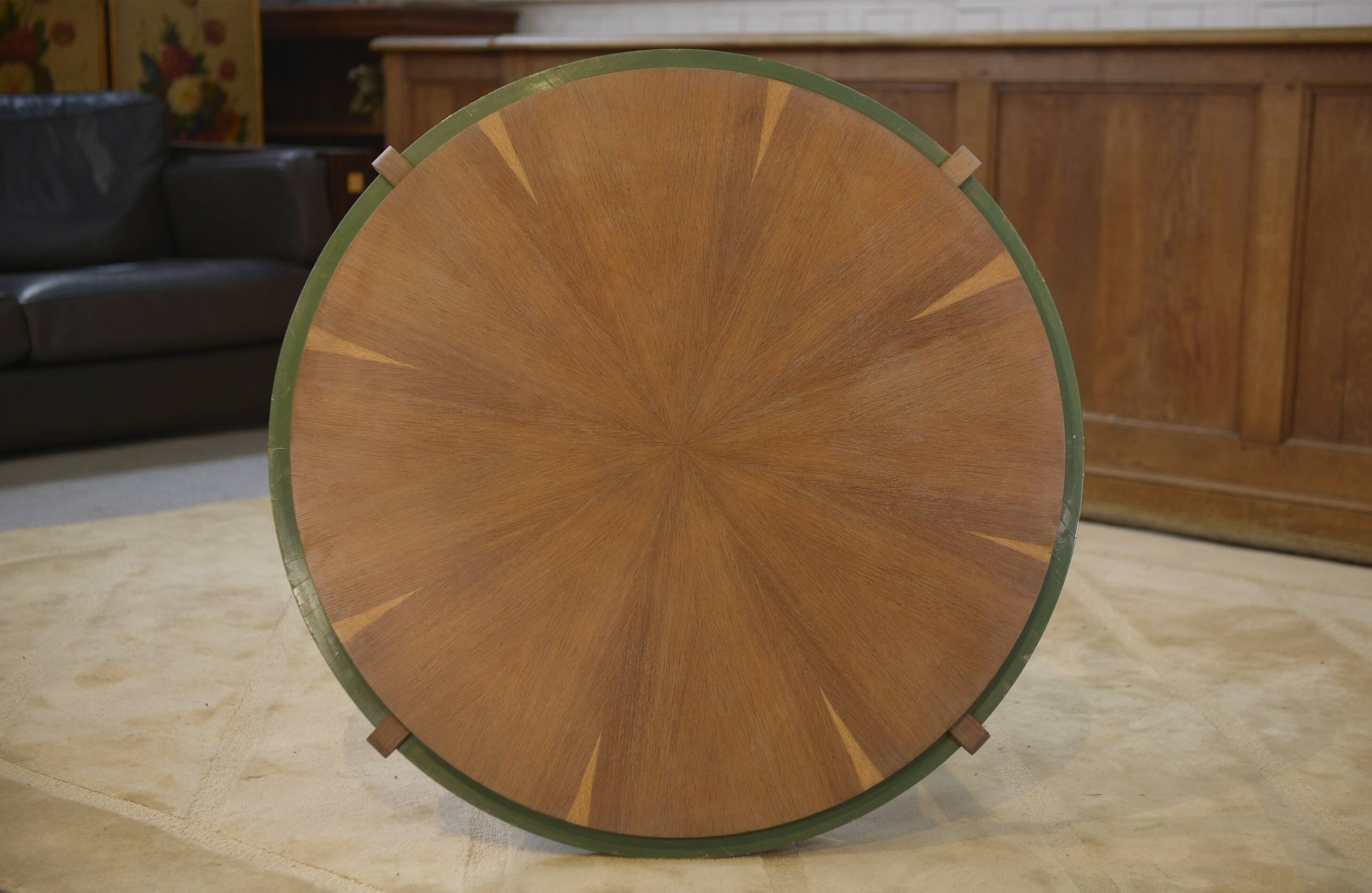 Table de jeux / guéridon en chêne 1940’s