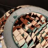 Mixed ceramic ball vase Vallauris Jean Gerbino 1876-1966