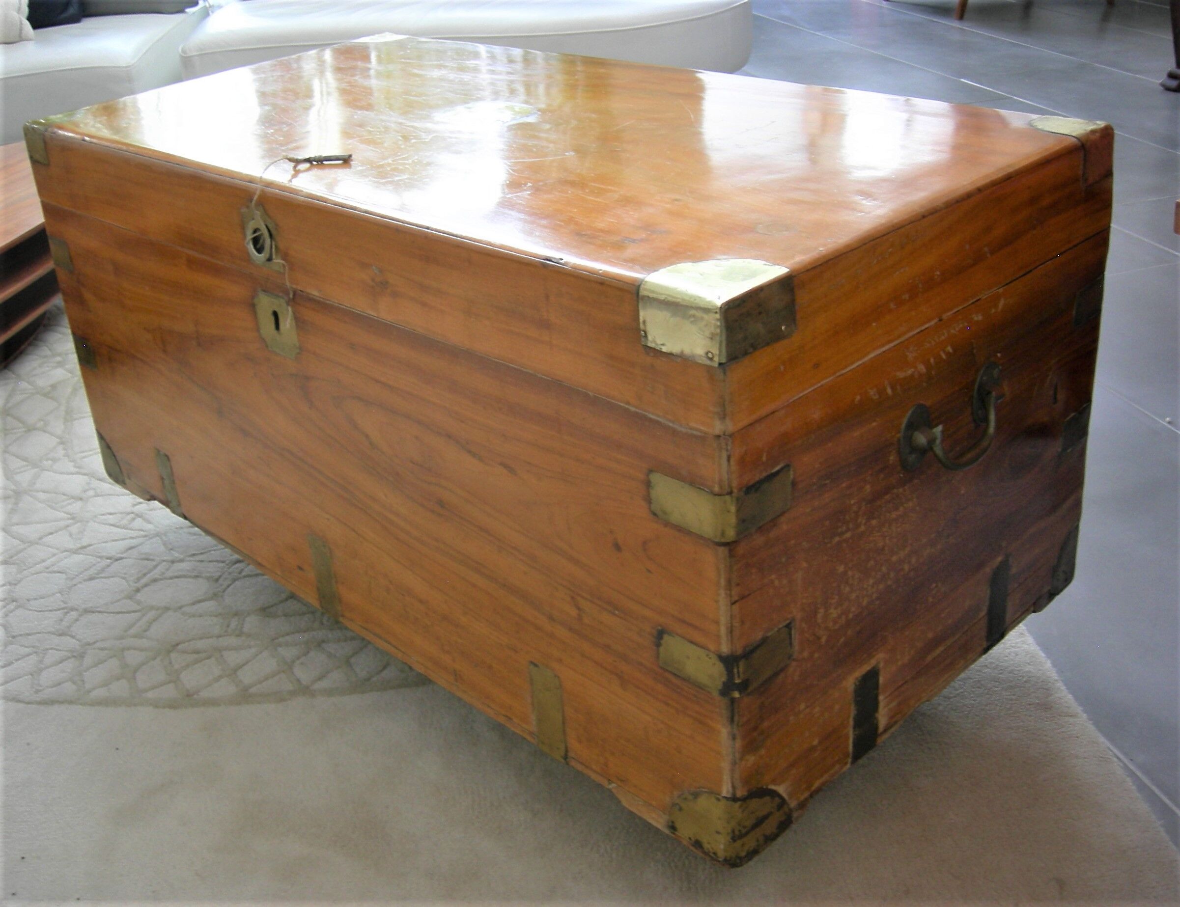 Navy officer's trunk in camphrier