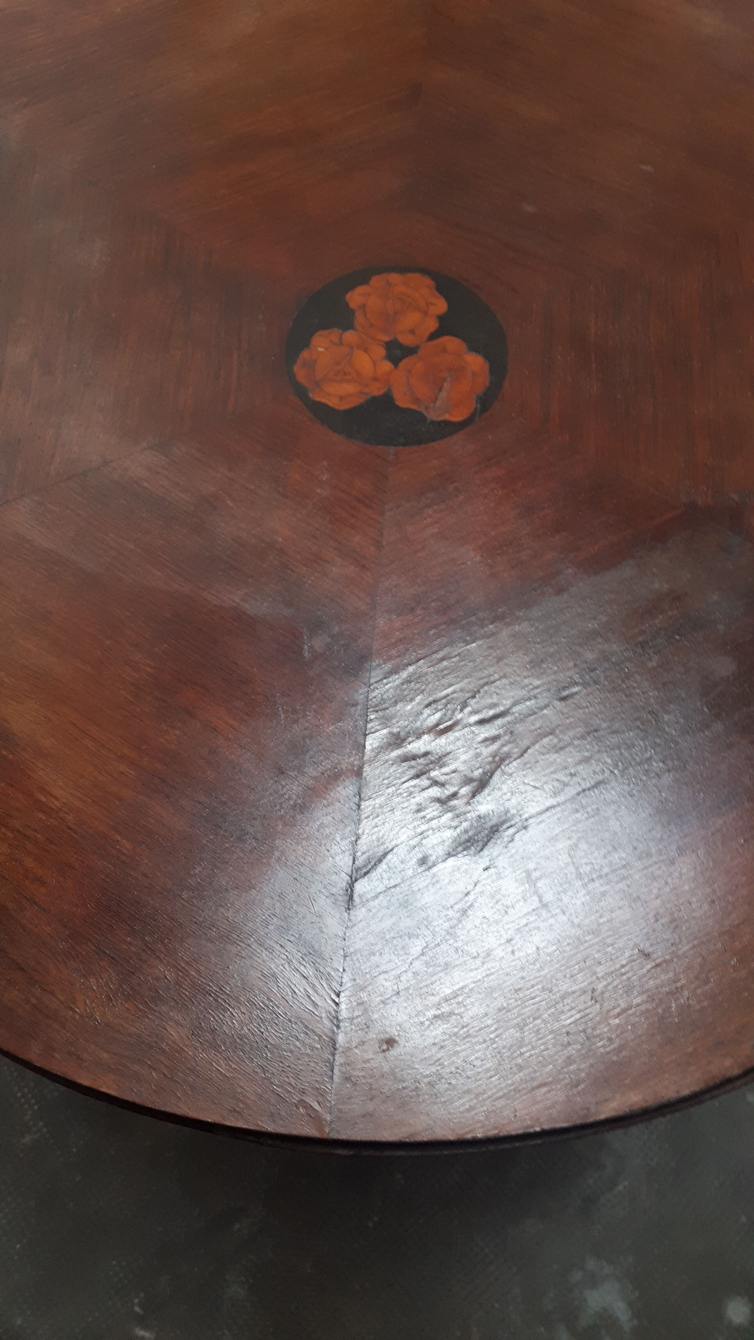 1930 art deco wood marquee pedestal table