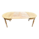 Renovated Louis Philippe 19th-century extendable round dining table 200cm