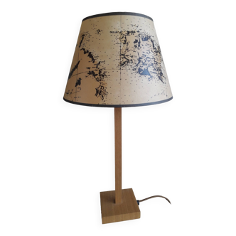 Lamp with its planisphere lampshade from the 1950s