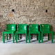 4 chaises modèle 4875 par C. Bartoli pour Kartell, 1970