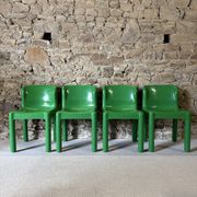 4 chairs model 4875 by C. Bartoli for Kartell, 1970