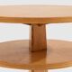 André Arbus table d'appoint en frêne et laiton vers 1940
