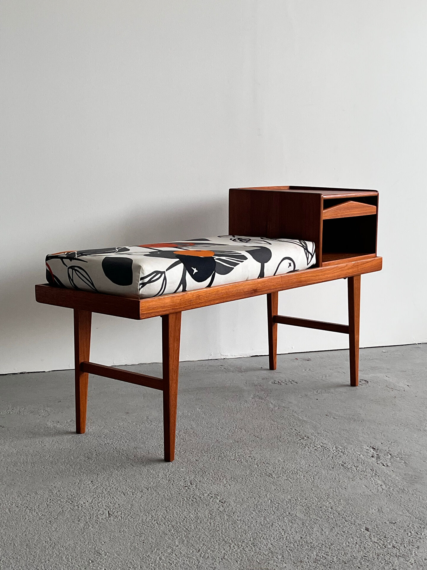 Scandinavian Mid Century Gossip Bench