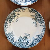 Set of 8 flat plates Saint Amand and Hamage