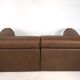 De Sede DS-76 leather double sofa bed, 1970