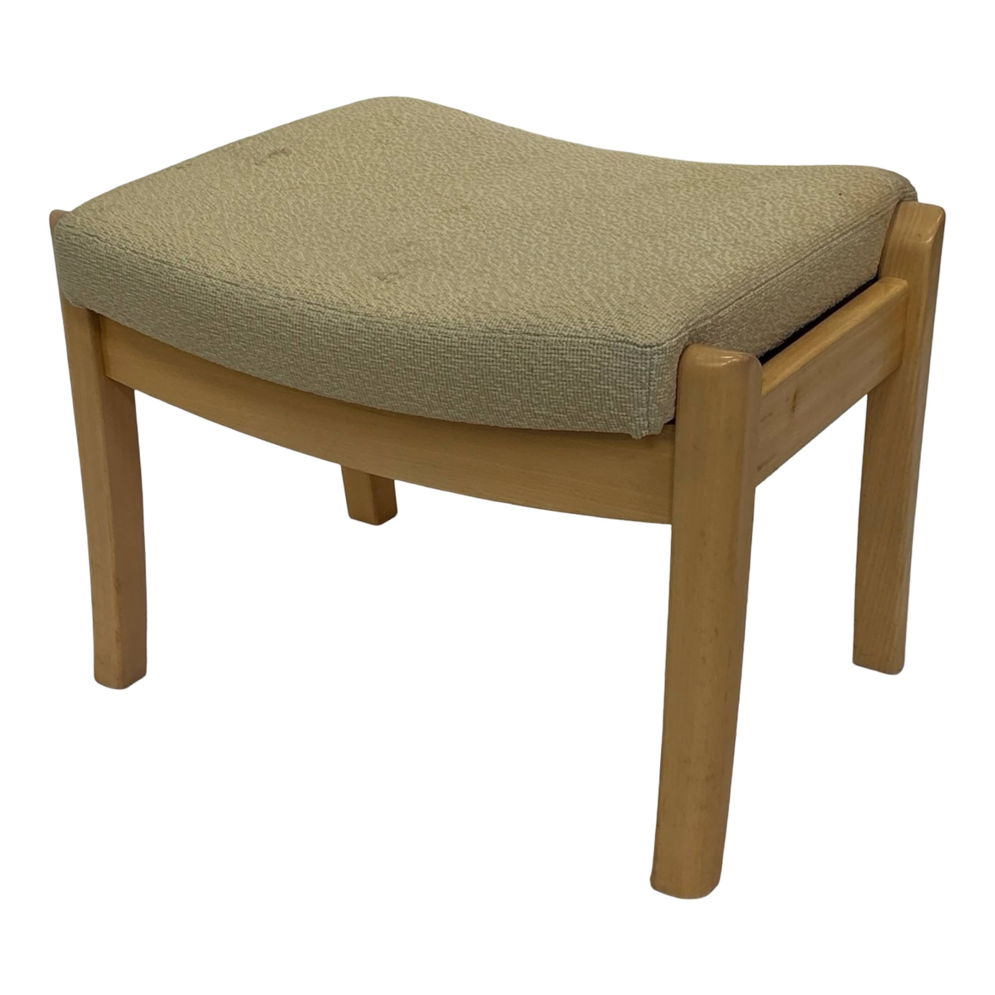 Pouf vintage Farstrup, repose-pieds, design danois