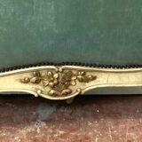 Bench daybed in lacquered and gilded wood 20th century