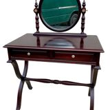 Traditional style solid wood dressing table with two drawers