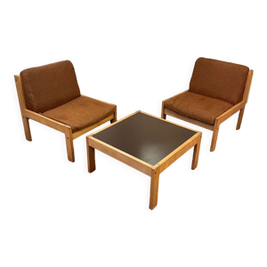 Set de chauffeuses et table base