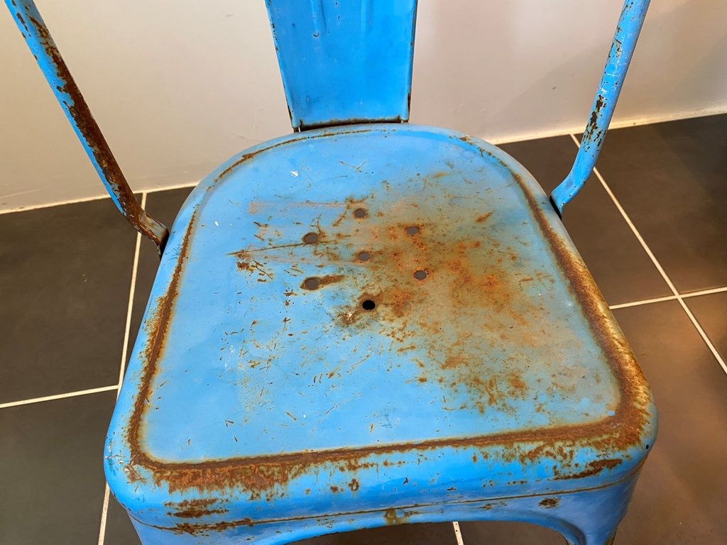 Authentic metal chair tolix by Xavier Pauchard vintage industrial 1950 n3