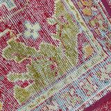 Tapis ancien Smyrne turc 236x466 cm