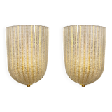 Pair of Sconces by Barovier & Toso, Murano, Italy, 1970s