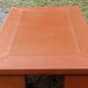 Cognac leather coffee table, vintage 1980s.
