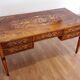 Louis XVI style italian bank desk and bench, 1920s