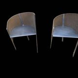 Pair of armchairs Paolo Pallucco & Mireille Rivier circa 1988 Italy