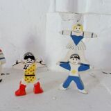 Vintage circus with wooden subjects