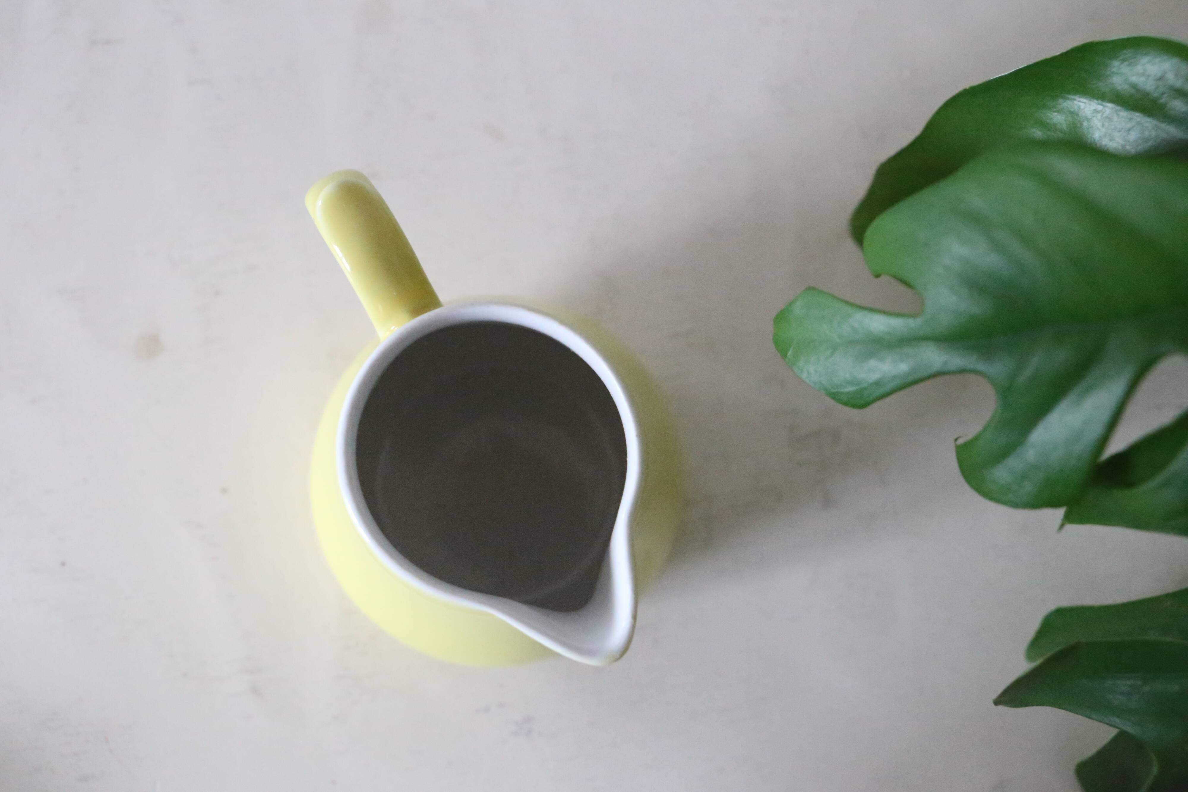 Ceramic creamer, vintage, France, 1950