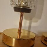 Arlus Textured Tulip Touch Bedside Lamp Duo