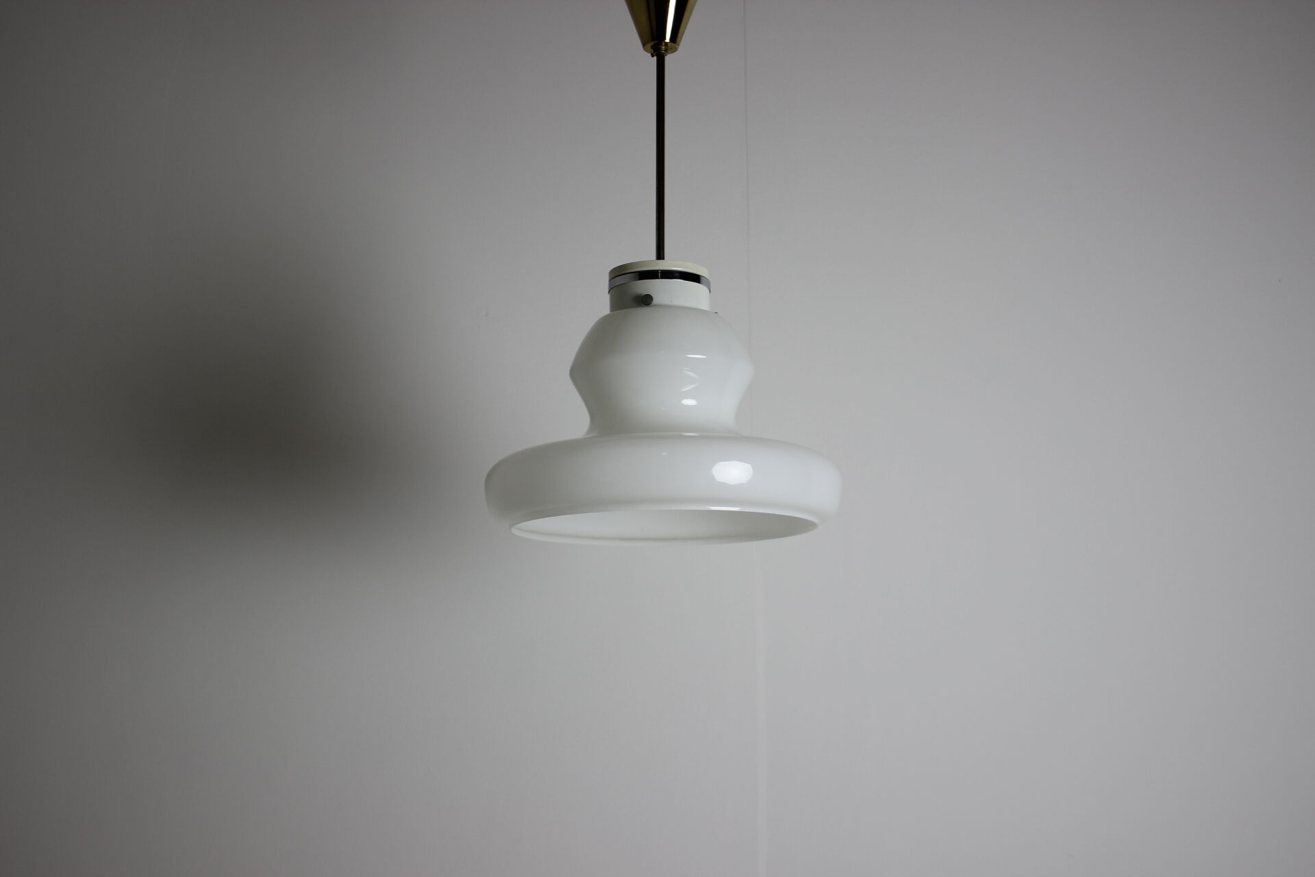 Midcentury Glass Pedant by Napako,1960s