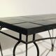 Table basse fer forgé et céramique - 1960