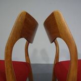 Set of Danish Oak Dining Chairs, 1960s