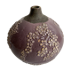 Soliflore en terre cuite mauve