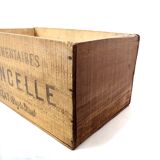 Old advertising wooden case