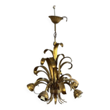 Leaf spray chandelier from the 1970s-1980s
