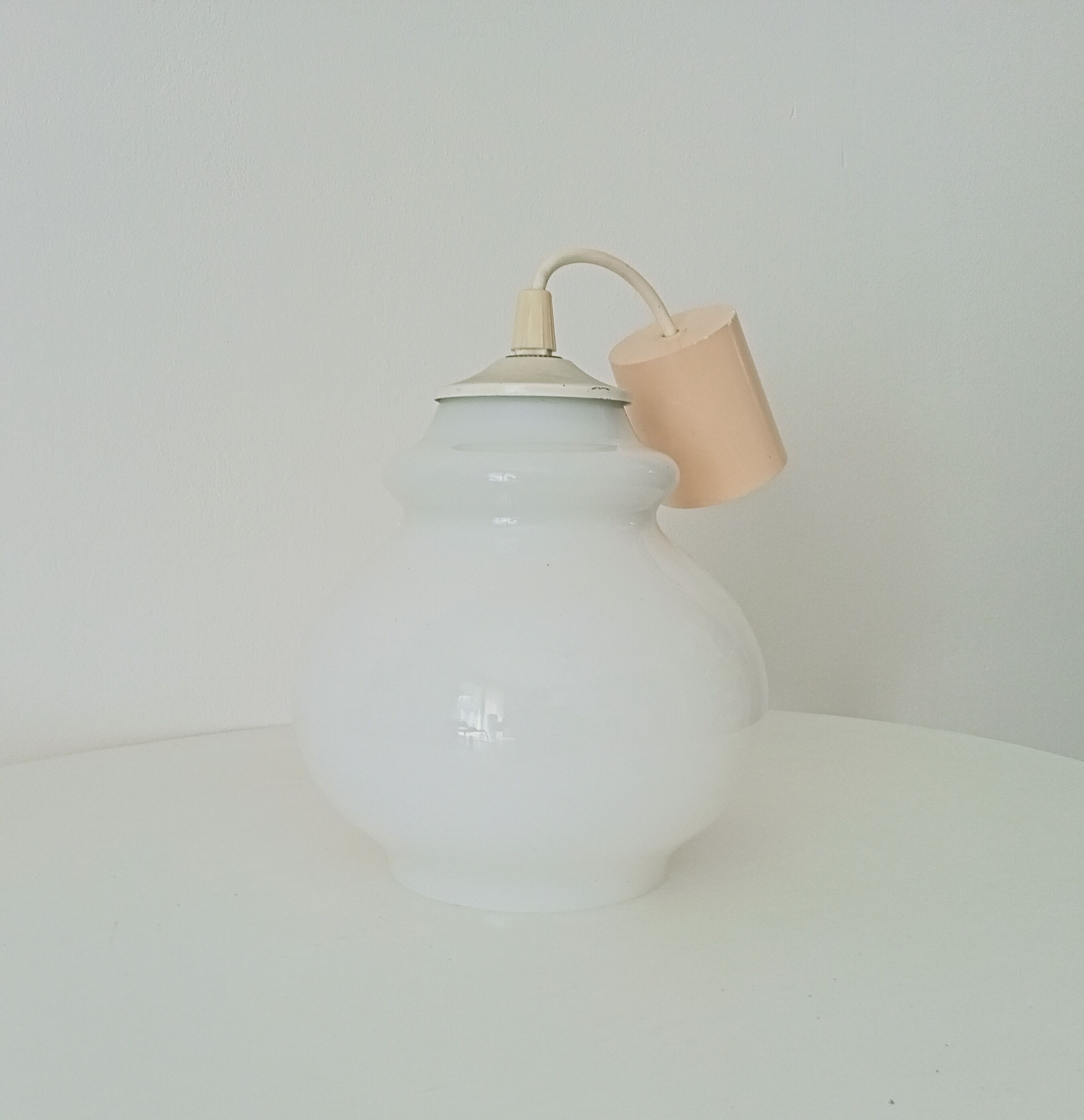 Vintage opaline pendant lamp