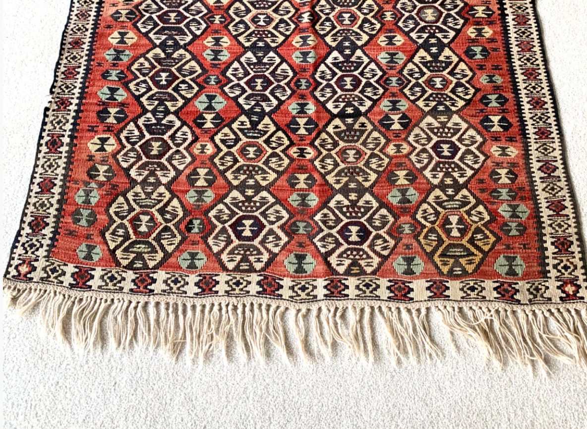 Vintage kilim carpet 100x142cm