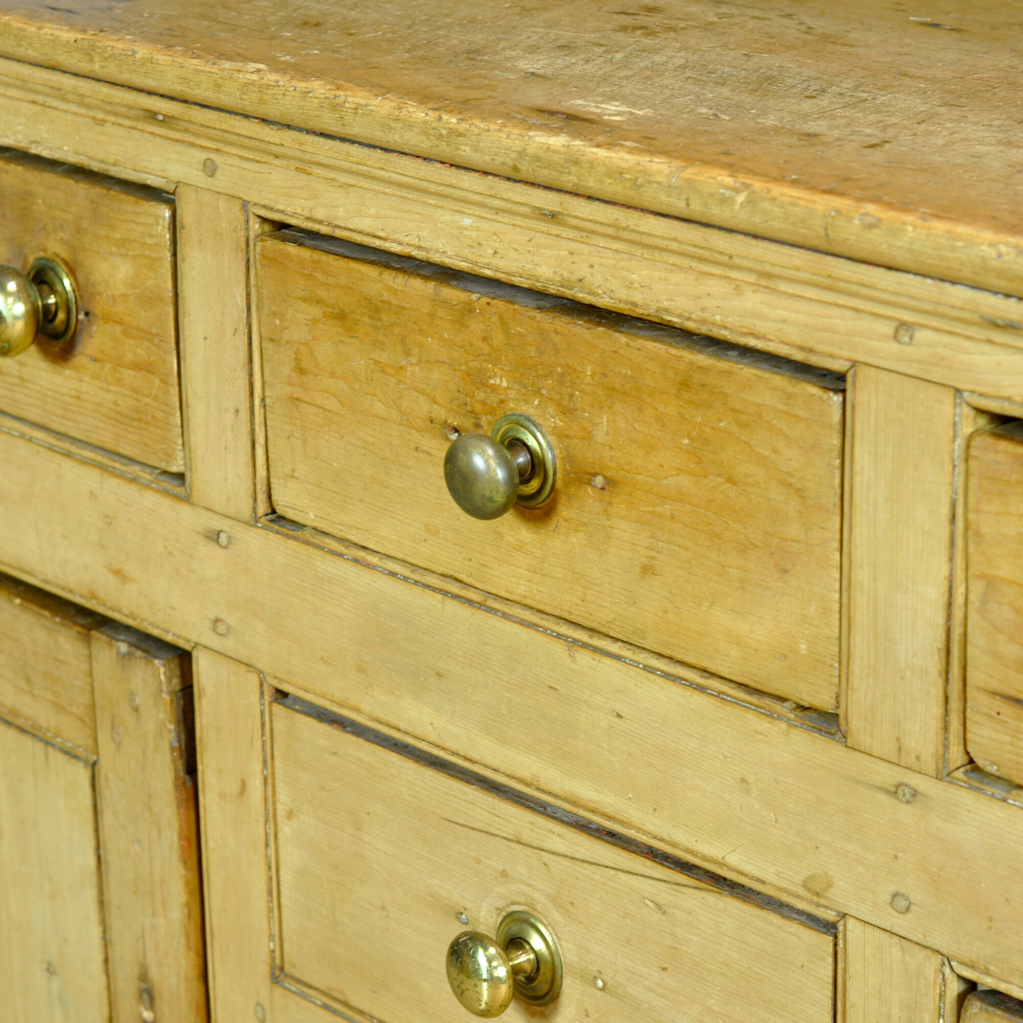 Pine buffet cabinet, circa 1850
