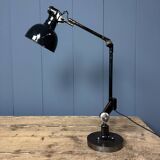 Rademacher black table lamp with enamel shade