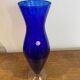 Blue murano glass vase