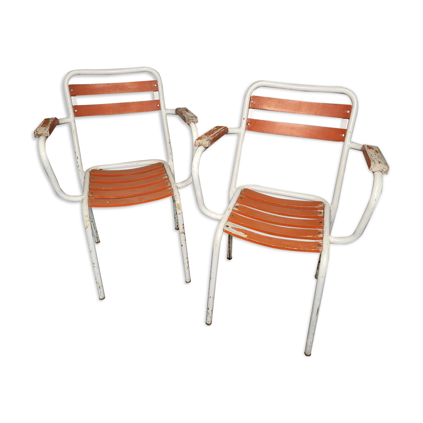 Set of 2 armchairs Tolix T2 50s
