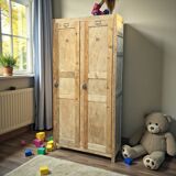 Vintage wooden wardrobe from 1940.